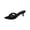 Black, variant on Women's Mule Heels Pointed Toe Studded Backless Stilettos Slip On Dress Pump Shoes