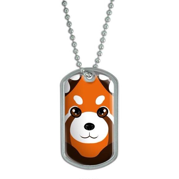 Red Panda Cute Full Face Dog Tag