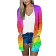 thumbnail image 2 of LOVZFMLL Cardigan for Women's Fashionable Long Sleeve Round Neck Floral Printed Cardigan Jacket, 2 of 5