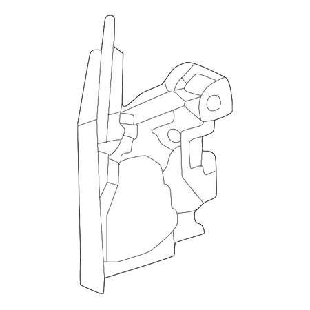 - Genuine OE Mercedes-Benz Lock Assembly 163-720-25-35