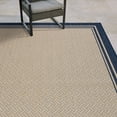 thumbnail image 6 of Gertmenian Paseo Soroa Modern Border Sand Navy Outdoor Indoor Area Rug, 6'x9', 6 of 6