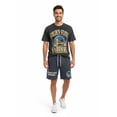 thumbnail image 4 of NBA Golden State Warriors Men's & Men's Big and Tall Mineral Wash Graphic Shorts, Sizes XS–5XB, 4 of 5