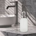 thumbnail image 6 of Unique Bargains 1 Pc Classic Cylindrical Soap Pump Dispenser for Hotel 400ml White Silver Tone, 6 of 6