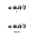 thumbnail image 3 of Bewildely decorativa de Panda de 4 Uds., adornos lindos, accesorio de Animal, miniaturas de simulación de paisaje, regalo de Micro Decoración del hogar Grande, 3 of 6
