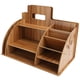 thumbnail image 3 of Organizador de escritorio de madera - Estante de almacenamiento multifuncional para papelería y bolígrafos, 3 of 10