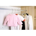 thumbnail image 6 of YBM Home Quality Acrylic Clear Hangers with Clips, Gold w/ Flat Hook, 4119-6, 6 of 7