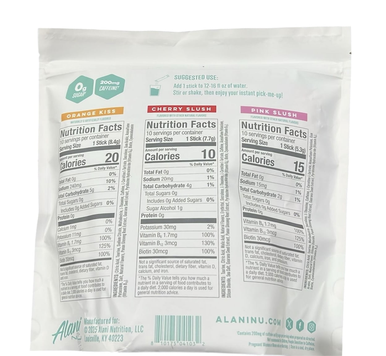 Alani Nu Energy Drink Mix Variety Pack, 30 Pack 7.5 oz