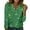 Green, variant on Gold Womens Tops Women's Spring And Autumn New Casual Solid Color Sequin Long Sleeved T Shirt T Shirts for Women