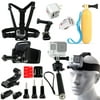 20-in-1 Set of Selfie Stick, Chest, Head & Helmet Mount Monopod Helmet Accessories Kit Bundle For GoPro Hero 4 3 3+ 2 Plus Session 20PC