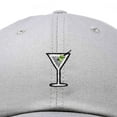 thumbnail image 2 of Dalix Martini Embroidered Cap Cotton Baseball Cute Cool Dad Hat Womens in Gray, 2 of 5