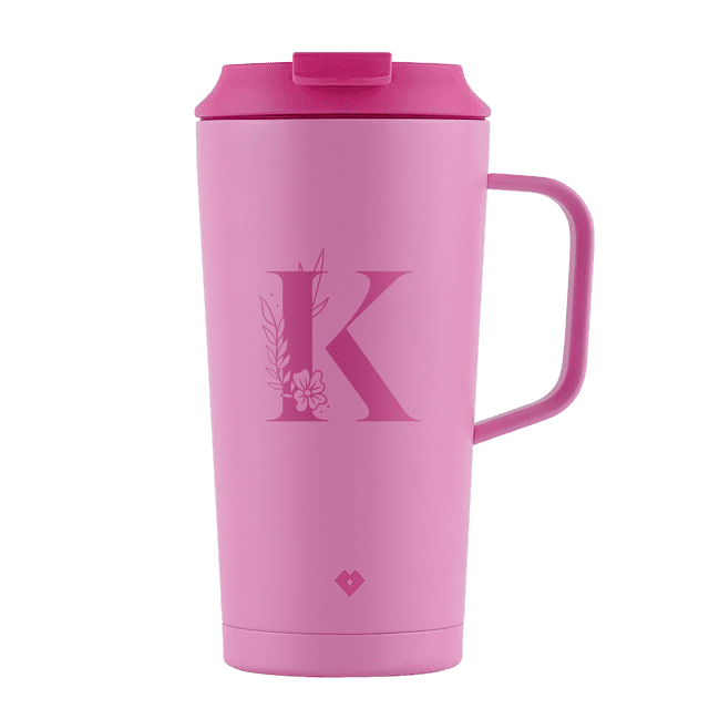Termo Café LuckyLy 500ML Rosa Letra K