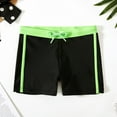 thumbnail image 2 of Kids Boys Swim Trunks Compression Liner Swim Shorts Quick Drying Bathing Suit with Boxer Brief Swimwear Training Swimming Shorts Black 10-11 Years, 2 of 6