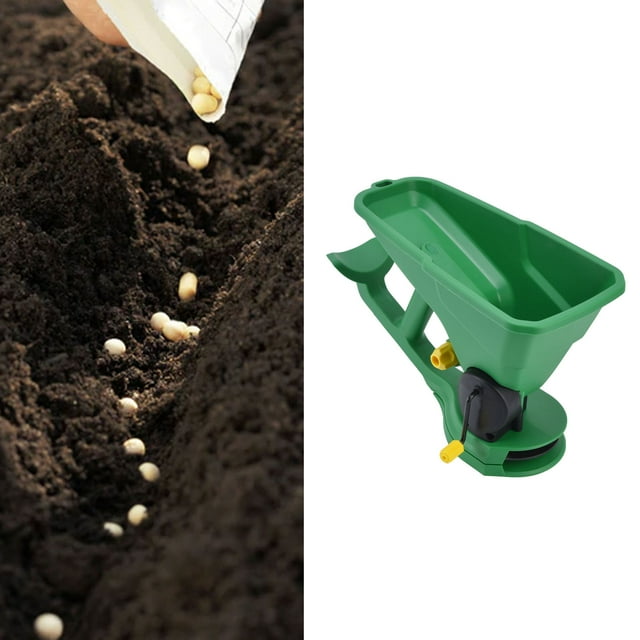 Spreader, Energy Saving 5 Gear Portable Hand Held Seed Spreader 1-3㎡ Sowing Even Spread for Small Farms