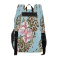 thumbnail image 3 of Large Clear PVC Backpack Heavy Duty See Through Backpack for Adults Work Travel, Leopard Printed 12L, 3 of 8
