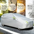 thumbnail image 5 of 190T Car Cover SUV Protection Cover Waterproof All Weather Weatherproof UV Sun Protection Snow Dust Storm Resistant Outdoor Car Cover (M 183.07''x74.8''x66.14''), 5 of 11