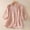 Pink, variant on Women's Puff Sleeve Button Down Shirt, Tie Front V Neck Blouse Elegant Ruffle Hem Loose Fit Casual Top for Daily Wear Office Party Vacation, Blue L