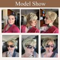 thumbnail image 3 of Perruque Courte Blonde pour Femme, 3 of 4