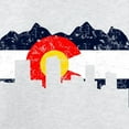 thumbnail image 3 of CafePress - Denver, Colorado Flag Distressed Sweatshirt - Crew Neck Sweatshirt, 3 of 4