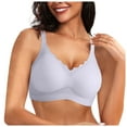 thumbnail image 2 of Shaoxi Bras for Women Supportive Wireless Push Up Bra Full Coverage No Underwire Seamless Plus Size for Older Women, 2 of 7