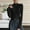 #01 Black, variant on Women's Long Sleeve Shirts Half-high Collar Bottom Sweaters for Women Basic Slim Fitted Ribbed Blouses Fall Winter Inner Shoulder TShirts Pullover Top #01 Black M