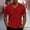 Red, variant on BRGZLK Men's V Neck T Shirts Summer Casual Loose Short Sleeve Tees Stylish Fitted Stretch Textured Loungewear Waffle Knit T-Shirt for Men Red 4XL