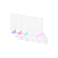 thumbnail image 7 of Hanes Girls Crew Socks Value Pack, 5-Pack, Absolute Active Crew Socks for Girls, 7 of 7