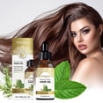 thumbnail image 1 of Aceite capilar nutritivo de menta para cabello encrespado | Acabado suave y brillante | Hidrata, suaviza y desenreda | Aroma a menta fresca | Para cabello rizado, liso, seco y dañado | 59 ml |, 1 of 7