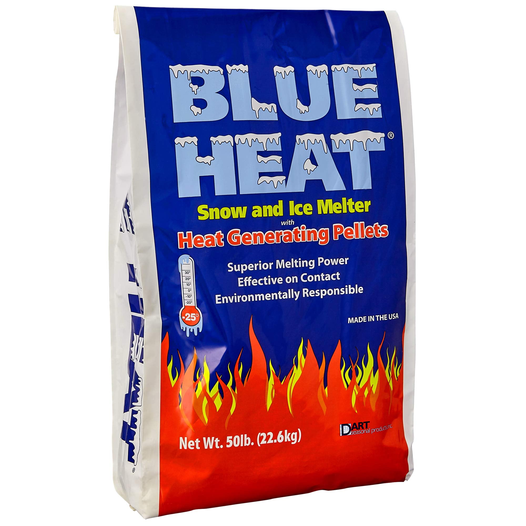 Blue Heat 50 Lb. Calcium Blend Ice and Snow Melt + Deicer W/ Heat