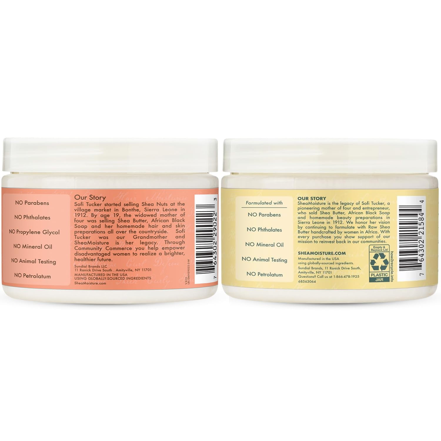 SheaMoisture Leave-In Conditioner Bundle, Coconut & Hibiscus Curl Enhancing Smoothie for Curly Hair, Frizz Control + Jamaican Black Castor Oil Strengthen & Restore for Hair Repair