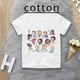 thumbnail image 2 of Ropa de verano unisex para niños, camiseta de princesa con bonitos dibujos animados para niño y niña, estética divertida, cuello redondo, manga corta blanca, 2 of 5