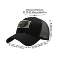 thumbnail image 7 of Jiibva American Flag Embroidered Baseball Cap Men USA Flag Net Hat Breathable Climbing Hiking Mesh Baseball Hat Cap for Outdoor, 7 of 7
