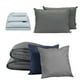 thumbnail image 1 of Edredón Doble Vista King Size Couzy + Sábanas Softy Platino + Almohada 2-Pack, 1 of 8