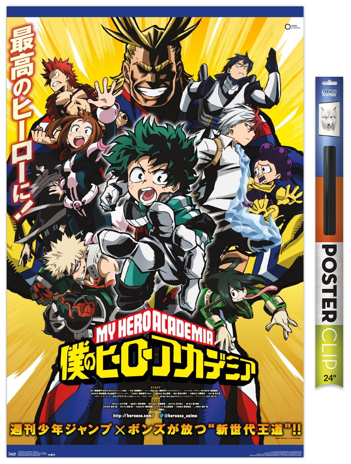 My Hero Academia - Key Art Premium Poster and Poster Clip Bundle