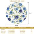thumbnail image 3 of Pioneer Flower Floral Print Pattern Round Tablecloth 60 X 60 Inch, Wrinkle Resistant Wipeable Table Cloth for Kitchen Dining Picnic Patio Party, 3 of 6