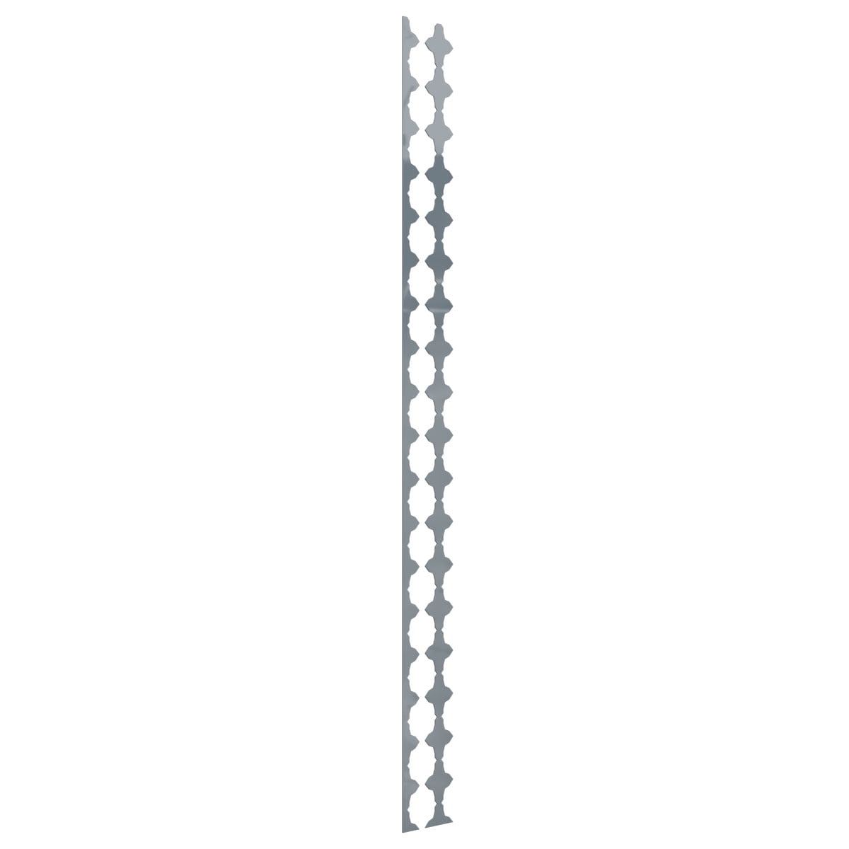 Ekena Millwork 94"H x 1/8"T Pandora Adjustable Acrylic Decorative Slat Wall Panel Kit, Dark Grey (contains 16 Slats + 1 Straight Edge Starter Slat)