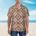 thumbnail image 4 of Lsque Fashion Tatreez (3) pattern Hawaiian Shirt for Men, Unisex Summer Beach Casual Short Sleeve Button Down Shirts-3X-Large, 4 of 9