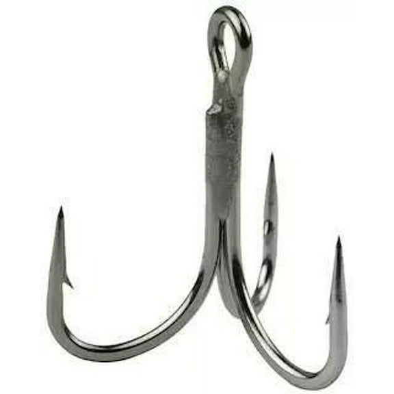 Mustad Jaw Lok Treble Hook, 3x strong, Size 1/0