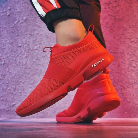 

Women‘s Breathable Solid Color Mesh Sneakers Low Top Slip-on Sport Running Shoes Women‘s Fashion Footwear