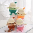 thumbnail image 2 of Plush Milk Tea Cup Keychain Cute Cartoon Embroidery Face Fuzzy Soft Stuffed Bubble Tea Cup Car Key Ring Pendant DIY Backpack Ornament Birthday Gift, 2 of 10
