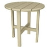 POLYWOOD Cape Cod Round 18" Side Table in Sand Castle