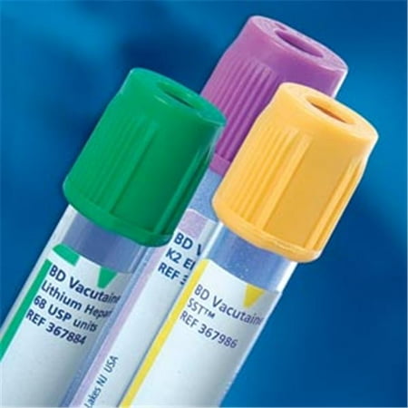 Bd Vacutainer Glass (BD Vacutainer, Venous Blood Collection Tube, Whole Blood K2 EDTA Additive, 13 X 100 mm, 6 mL, Pink, BD Hemogard,Closure, Plastic Tube, Box of)