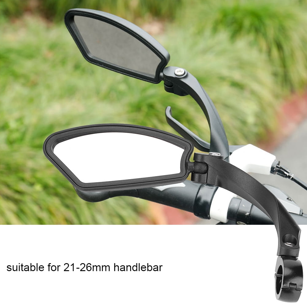 Bicycle Handlebar Review Rear Back View 180 Rotation Mirror for MTB Road Bike 