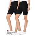thumbnail image 5 of Women's Casual Seamless High Waist Solid Biker Shorts Comfortable Stretch Active Shorts, 5 of 5