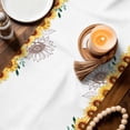 thumbnail image 3 of Sunflower Gnomes Table Runner 36 Inches, Summer Botanical Elegant Floral Bed Runner Dresser Scarves Tabletop for Indoor Outdoor Parties/Ceremony/Banquet, 13"x 36", 3 of 9