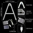 thumbnail image 3 of Coloody Light Up Letters Neon Signs Battery/USB Powered Letter Lights Wall Decor, 3 of 6