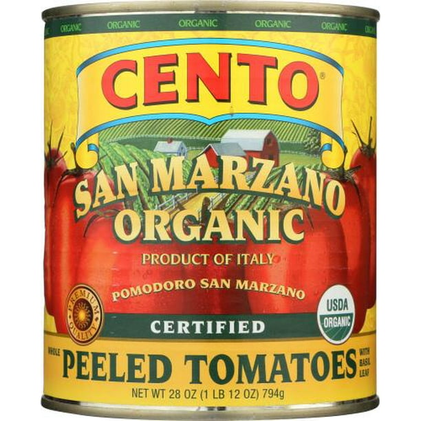 Cento San Marzano Organic Peeled Tomatoes, 28 oz (Pack of 6)