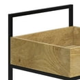 thumbnail image 5 of Simpli Home Hobbs SOLID MANGO WOOD Industrial Contemporary 16 inch Wide Bar Cart in Natural, 5 of 8