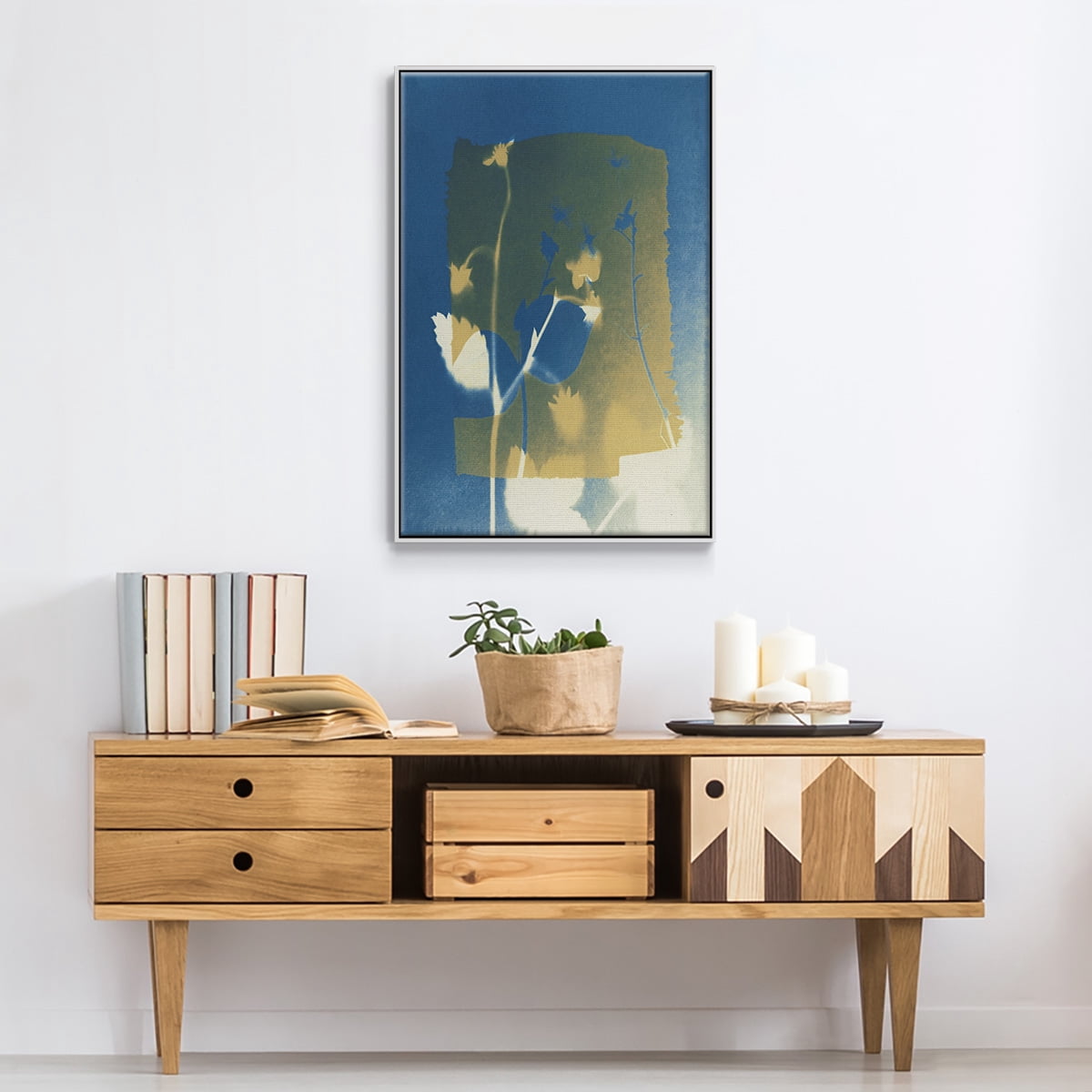 Perfectly Imperfect III Framed Premium Gallery Wrapped Canvas - Ready to Hang - 27 x 41 - White Floating Frame