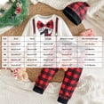 thumbnail image 3 of mgoYE My 1st Christmas Oufit Christmas Baby Boy Outfit Infant Romper Plaid Pants Hat 3Pcs 6-9 Months, 3 of 9