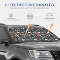 thumbnail image 4 of Rateoe Coffee Lover Print Pattern 2 Piece Car Windshield Sun Shade Foldable | Front Windshield Shade for Sun, Heat and UV Rays | Sunshade for Car Front Window-Medium, 4 of 6